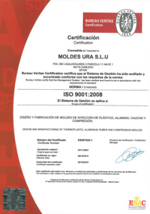 Certificado de Calidad ISO 9001:2008
